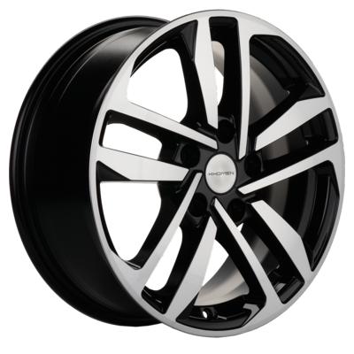 16x6,5 5x114.3 ET41 d.67,1 Khomen Wheels KHW1612 (Optima/Soul) Black-FP